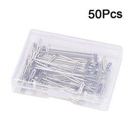 minkissy 50Pcs Ensemble Ensemble De Tricot Perruque Tressée Kit De Cosmétologie Perruque T- Ensemble T Perruque À Tricoter Mo