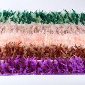 LUCEO Garnitures de Robe Plumes de Ruban for lartisanat Jupe de Mariage en Plumes doie de 4 à 6 Pouces