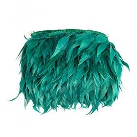 LUCEO 4-6 Pouces Plume doie Coupe Robe de Jupe de Mariage Garnitures panaches de Ruban for lartisanat