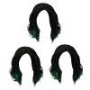 FRCOLOR 3 Pièces Cosplay Perruque Courbe Perruque Femmes Perruque Cosplay Chapeaux Cheveux Accessoires Mode