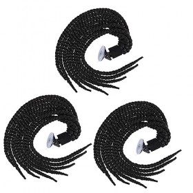 FAVOMOTO 3 Pièces Casque Dreadlocks Queue De Cheval Cosplay Casque Accessoires pour Filles Cheveux Queue De Cheval Casque Cos