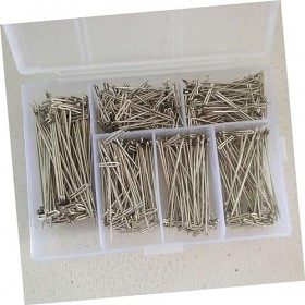 FOMIYES 450 Pièces Simple Perruque T-Pins Perruque Modèle T-Pin T-Pins Ensemble Perruque Broche en Métal T-Pins Perruque Méta