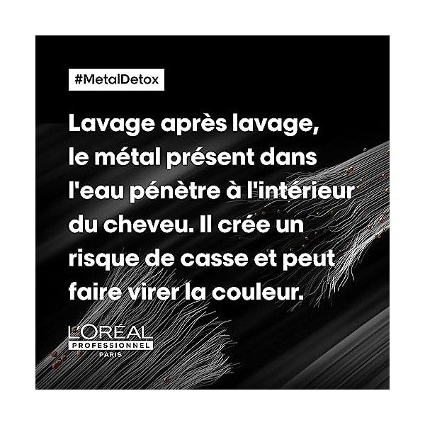 L’Oréal Professionnel, Huile Concentrée Anti-Métal, Cheveux Abîmés & Cassants, Colorés ou Naturels, Sans-Rinçage, Protège de 