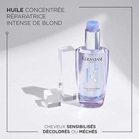 Kérastase, Blond Absolu, Huile Concentrée Réparatrice Intense, Soin Renforçateur, Anti-Fourches & Thermo-Protecteur Sans Rinç