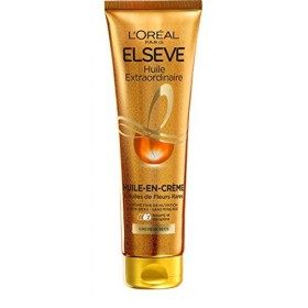 Elsève LOréal Paris Huile-en-Crème de Nutrition sans Rinçage pour Cheveux Secs 150 ml