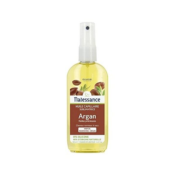 Natessance - Huile De Beauté Capillaire - Argan - Flacon de 160 ml