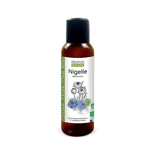 Huile Végétale de Nigelle Bio - 100% pure et naturelle - 100 ml - ProposNature