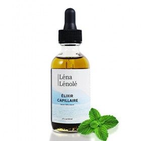 LÉNA LÉNOLÉ - Elixir Capillaire - Serum Soin Croissance des Cheveux, Cils, Sourcils, Barbe - 100% Naturel dont Huiles de Rici