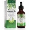 Huile de romarin pour la croissance des cheveux et les soins de la peau, pour la croissance des sourcils et des cils, 100% pu