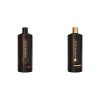 Sebastian Professional Dark Oil Shampoing 1L & Sebastian Professional - Dark Oil Conditionneur Léger à lhuile dargan et de 