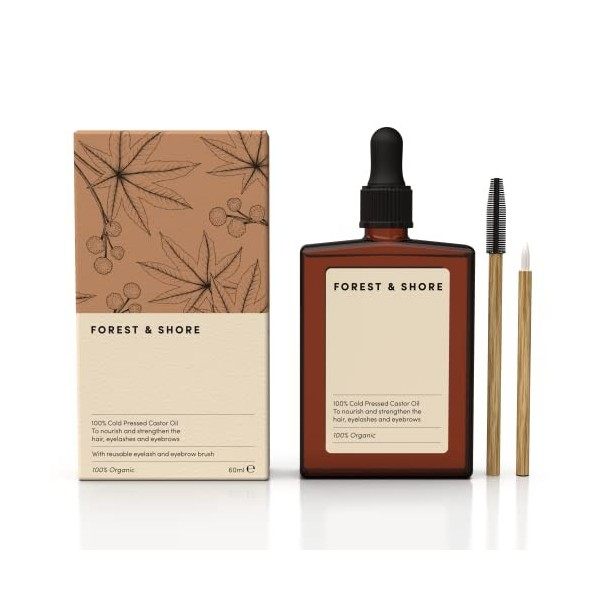 Huile de ricin 100 % naturelle et biologique pour la croissance des cheveux, des sourcils, des cils et de la peau