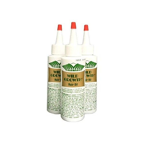 Wild Growth Hair Oil 3pcs x 4oz by N/A