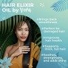 VERA Élixir Multi-Usages de Soin Cheveux Secs et Abimés - Huile pour Cheveux Naturel à lHuile de Coco, Jojoba & dArgan - Fo