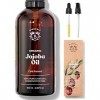 Bionoble Huile de Ricin Bio 100ml - Huile Pousse Cheveux, Cils, Sourcils, Barbe et Ongles & Huile de Jojoba Bio 100ml - 100% 