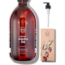 Bionoble Huile de Jojoba Bio 200ml - Naturelle et Pressée à Froid - Visage, Corps, Cheveux, Barbe, Ongles - Jojoba Oil & Huil