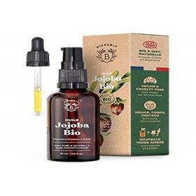 Bionoble Huile de Jojoba Bio 50ml - 100% Pure, Naturelle et Pressée à Froid - Vegan et Cruelty Free - Jojoba Oil & Huile de R