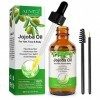 Huile de Jojoba pour la Croissance des Cheveux, Huile Jojoba pour Cheveux, des Sourcils et des Cils, pousse Cheveux Huile, Hu