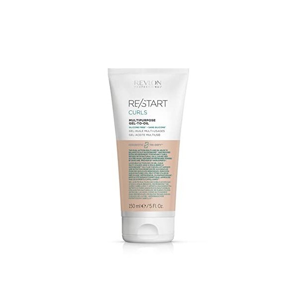 REVLON PROFESSIONAL RE/START™ CURLS Gel-Huile soin cheveux bouclés, définition des boucles - 150 ml