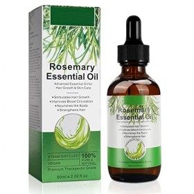 60ml Rosemary Hair Growth Oil, Rosmarinöl Hair Growth Serum for Hair Loss Regrowth Treatment, Strengthens Hair, Nourishes Sca