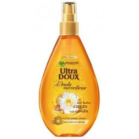 Garnier Ultra Doux Huile Merveilleuse aux Huiles dArgan et Camélia tous type de cheveux - 150 ml