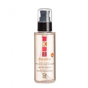 K-Cheratina Liquida - Serum Cheveux - Sérum Professionnel à la Kératine Hydrolysée et Huile dArgan pour Cheveux Abîmés - Tra