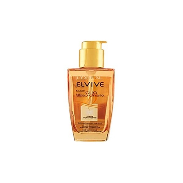 LOréal Paris Elvive Extraordinary Oil Treatment, traitement nourrissant pour cheveux normaux ou secs, 100 ml, lemballage p