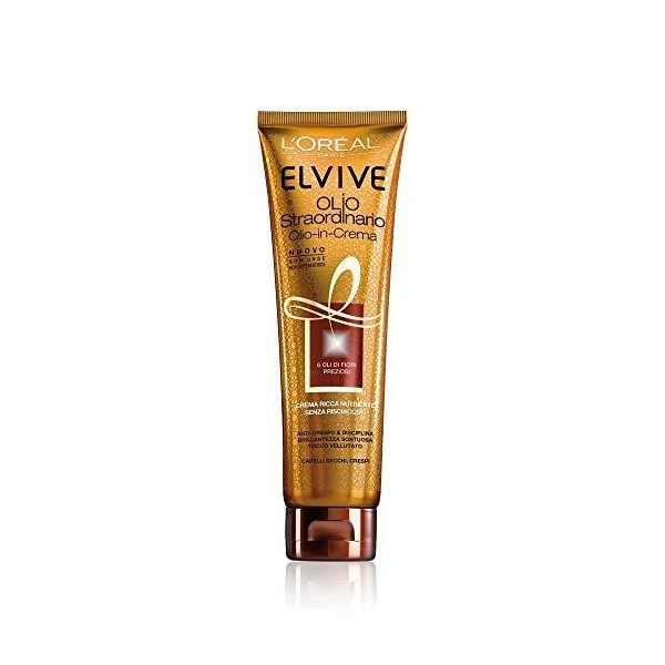 LOréal Paris – Elvive – Olio Straordinario – Huile-en-crème nourrissante pour cheveux secs et abimés – 150 ml