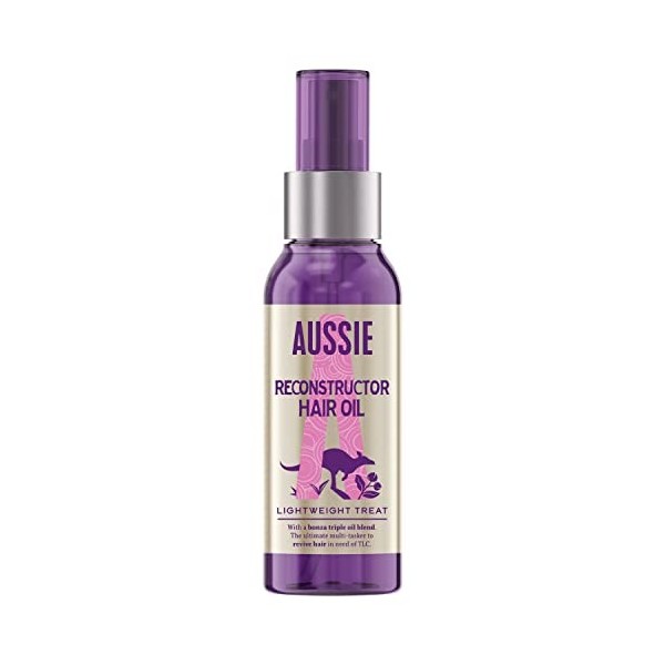 Aussie, Huile Capillaire Miracle Reconstructor, Soin des Cheveux, à l’Huile de Noix de Macadamia D’Australie, de Graine de Jo