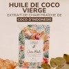 CAMILLE FLORES COCO BALI Huile de Coco | Huile Vierge 100% Pure et Biologique | Huile Visage & Cheveux - 100 ml