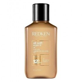 Redken, Huile dArgan Multi-Soins pour Cheveux Secs & Sensibilisés, Protection, Lissage, Brillance & Douceur, All Soft, 111 m