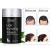 Hair Building Fibers, Hair Loss Concealer Fibres de Kératine Naturelles Hair Fibers pour des Femmes et des Hommes - Effet Imm