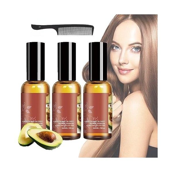 Avocado Peppermint Hair Growth Oil - 50ml Avocado and Peppermint Oil, Avocado and Peppermint Hair Food Oil, Pure Avocado Oil 