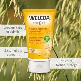WELEDA - Masque Capillaire Régénérant à lAvoine - Masque Cheveux Cassants - Tube de 150&nbsp;ml