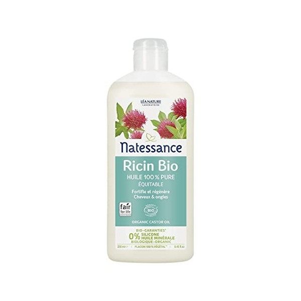 Natessance - Huile de Ricin Fortifiante Naturelle 250 ml - Lot de 2