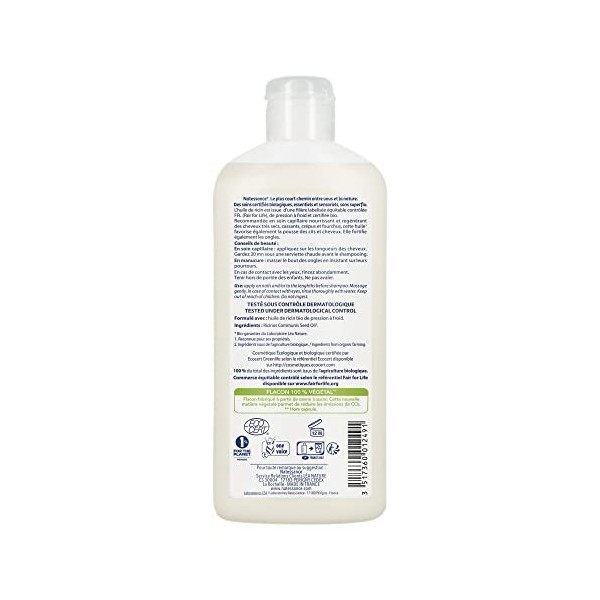 Natessance - Huile de Ricin Fortifiante Naturelle 250 ml - Lot de 2