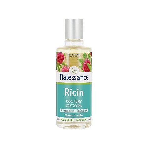 Natessance - Huile De Ricin - Fortifie et Régénère - Flacon de 100 ml