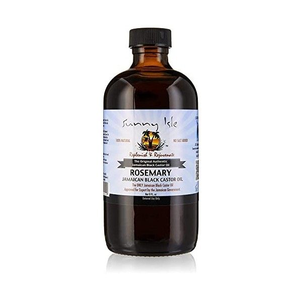 Jamaican Black Castor Oil Rosemary 8 Oz. by Sunny Isle Castor Oil