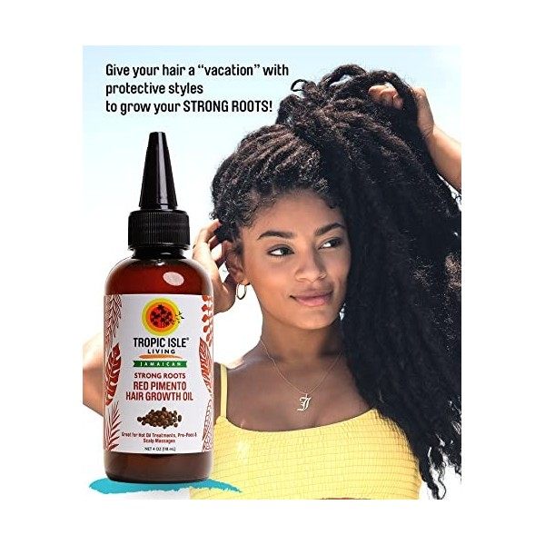 Strong Roots Red Pimento Hair Growth Oil 4 Oz