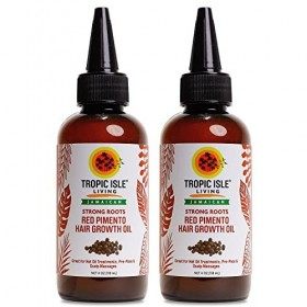 Tropic Isle Living Jamaican Strong Roots Red Pimento Hair Growth Oil, 4 oz by Tropic Isle Living