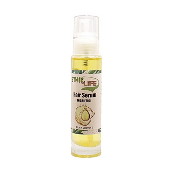 Ethik-Life - Sérum capillaire réparateur à l’huile d’argan bio et huile de figue de Barbarie - 50 ml