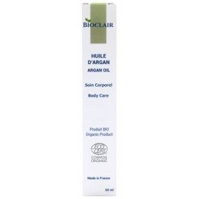 Huile dArgan bio 100% pure pressée à froid soin visage cheveux corps certifiée Ecocert Greenlife flacon verre BIOCLAIR 50 ml