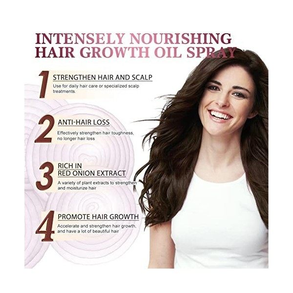 Sérum De Croissance Des Cheveux | 30ml Spray Épaississant Pour Cheveux À Loignon, Huile De Croissance Des Cheveux, Produits 