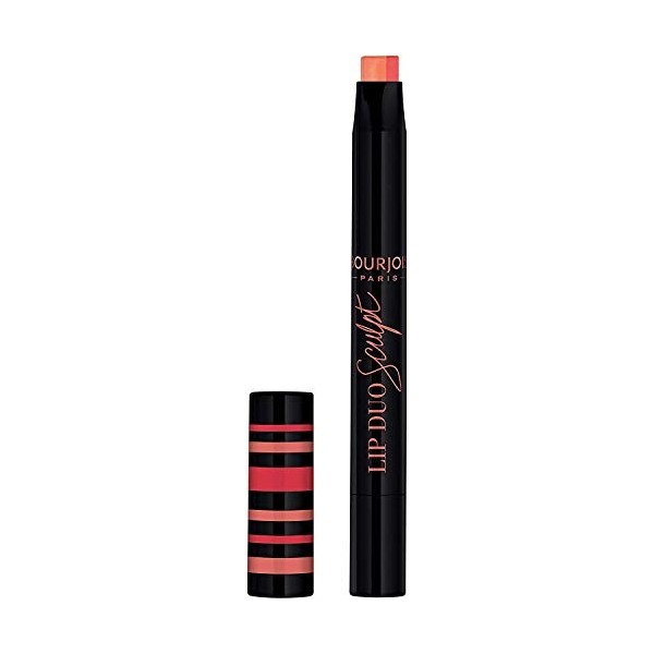 3 x Bourjois Paris Lip Duo Sculpt Lipstick - 02 Peach Shake