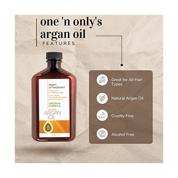 One N Only Lot de 3 traitements à lhuile dargan 100 ml