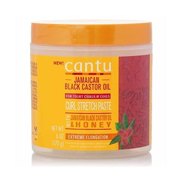 Cantu Jamaican Black Castrol Oil Curl Pâte stretch au miel 170,1 g