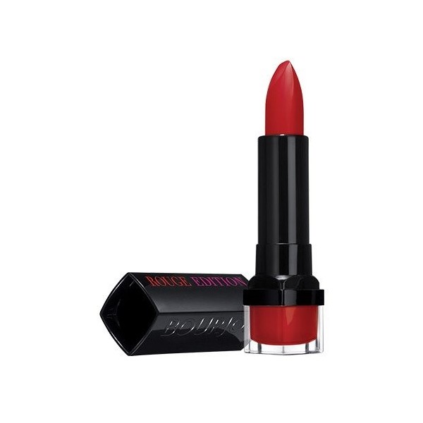 BOURJOIS Rouge Edition Rouge à lèvres satiné lumineux, couleur éclatante, fondant incroyable, hydratation 10h, n°13 Rouge Jet