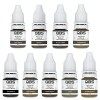 QBS Microblasing Pigments pour sourcils 10 ml | Utilisation à la machine et à la main | Choix de 9 couleurs | Produits SPMU 