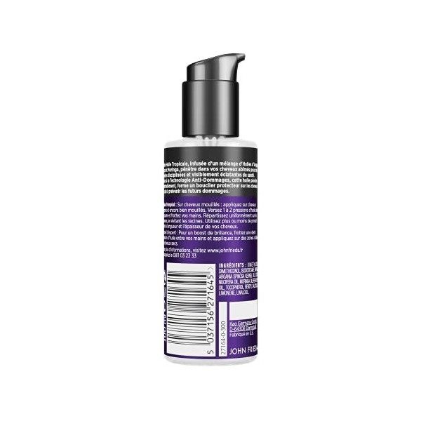 John Frieda Frizz Ease Réparation Miracle Huile Tropicale Réparatrice 100ml