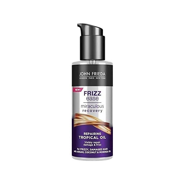 John Frieda Frizz Ease Miraculous Recovery Huile tropicale réparatrice hydratante pour cheveux crépus et abîmés 100 ml