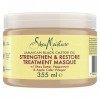 SheaMoisture Masque Fortifiant Huile de Ricin Noir de Jamaïque, pour cheveux abîmés et traités chimiquement, Fortifie et Rest